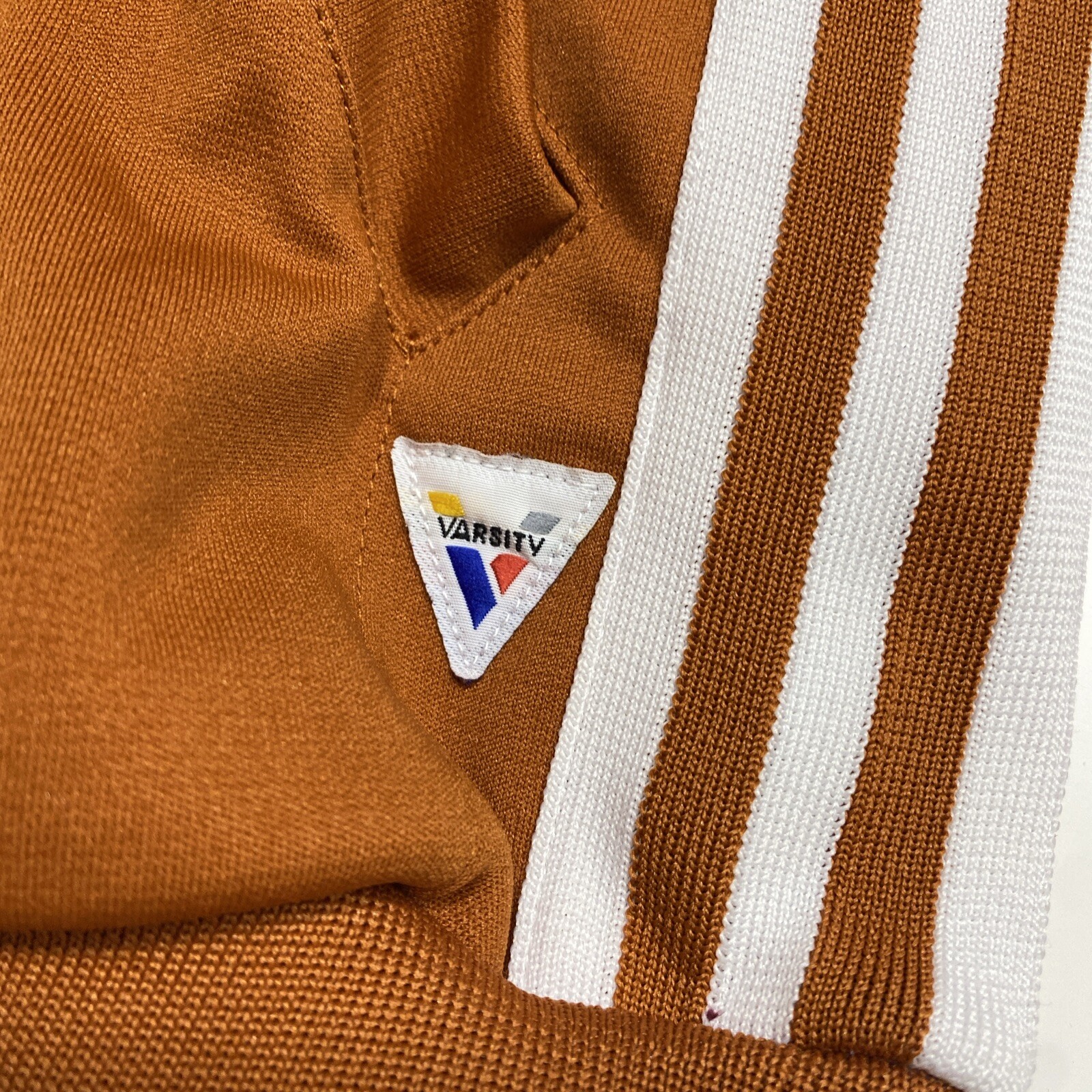 Vintage Varsity Spirit Fashions Cheer Full Zip Jacket Sz S Orange Made in USA