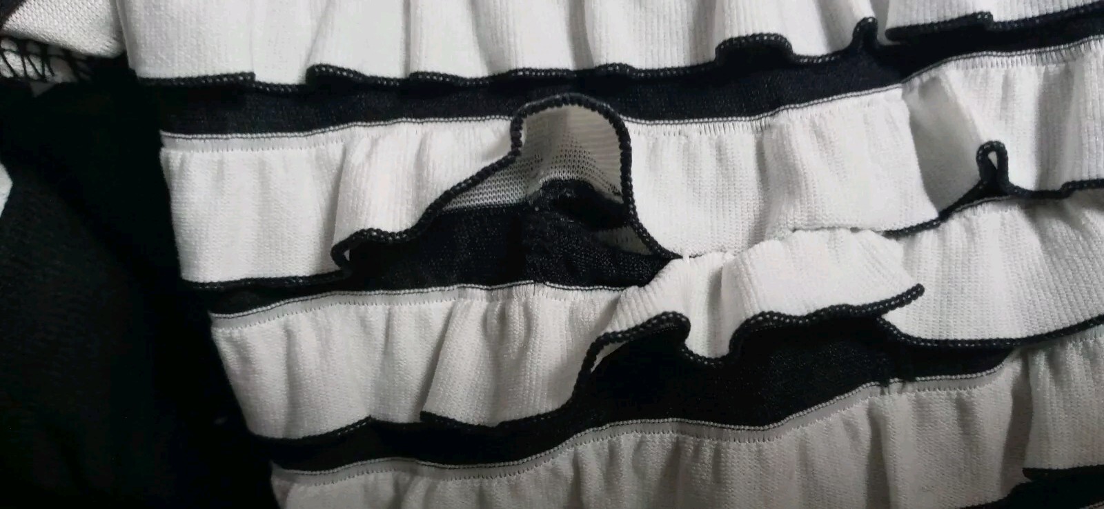 Vtg Fashque 60s Layered Ruffled Long Sleeve Blouse New York Broadway Theater