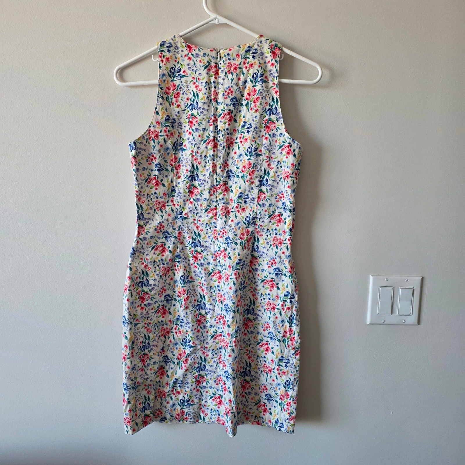 Vintage Tommy Hilfiger Floral Cotton Dress Size 2 90s Cottagecore Mini Dress