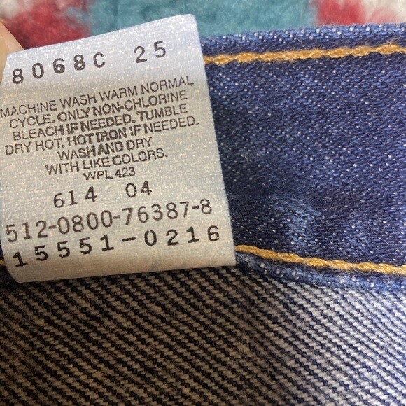 Levi’s vintage relaxed fit tapered leg 550 jeans 12 usa made