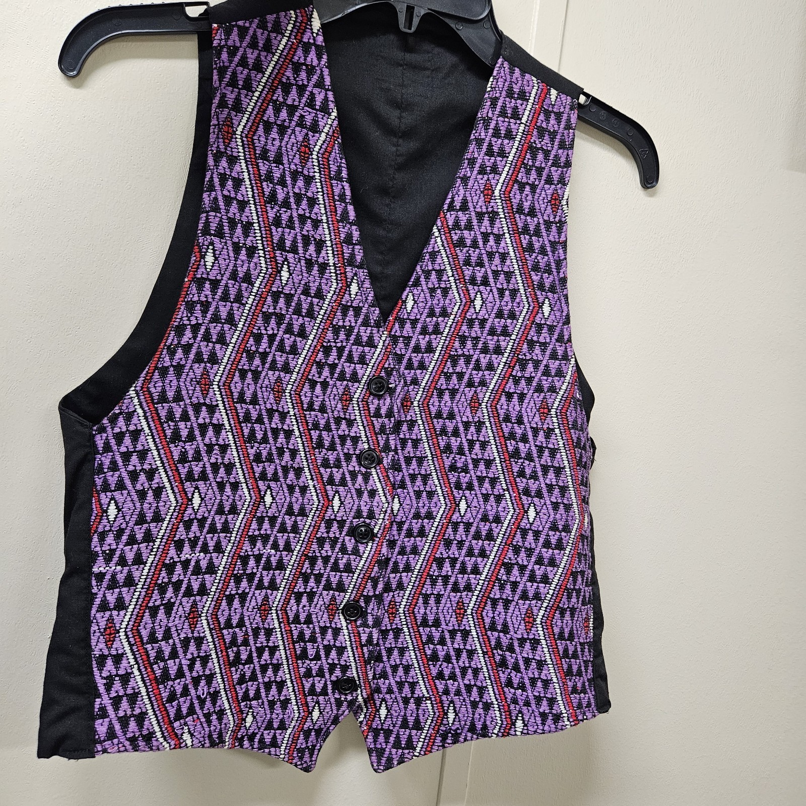 Vintage Handmade Western Rodeo Vest Button Up 90s Cowgirl Retro