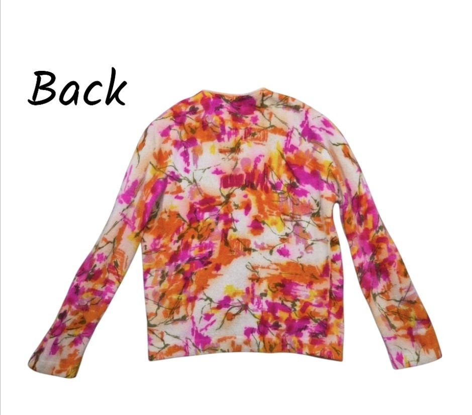Vintage Premier Angora & Lambswool Floral Cardigan 1950s–1960s Soft Fuzzy Knit