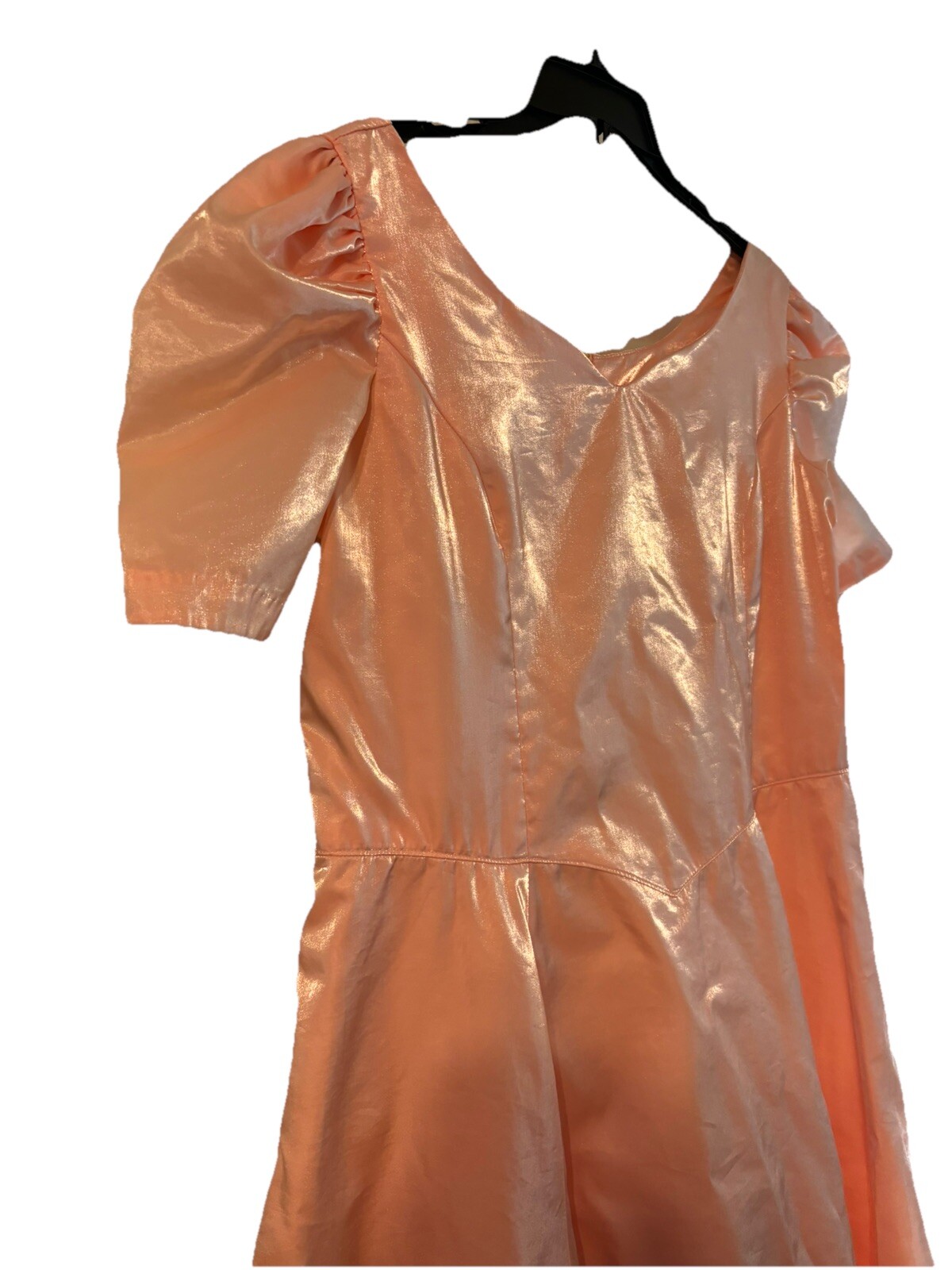 PINK Unlabled 80’s Prom Dress Theatrical Halloween Formal Dress up Gown Homemade