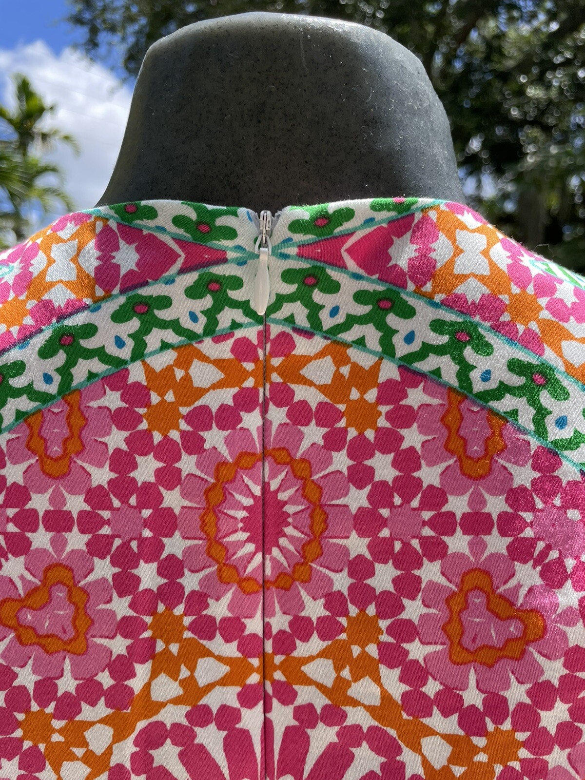 Vintage London times 60s psychedelic sleeveless dress