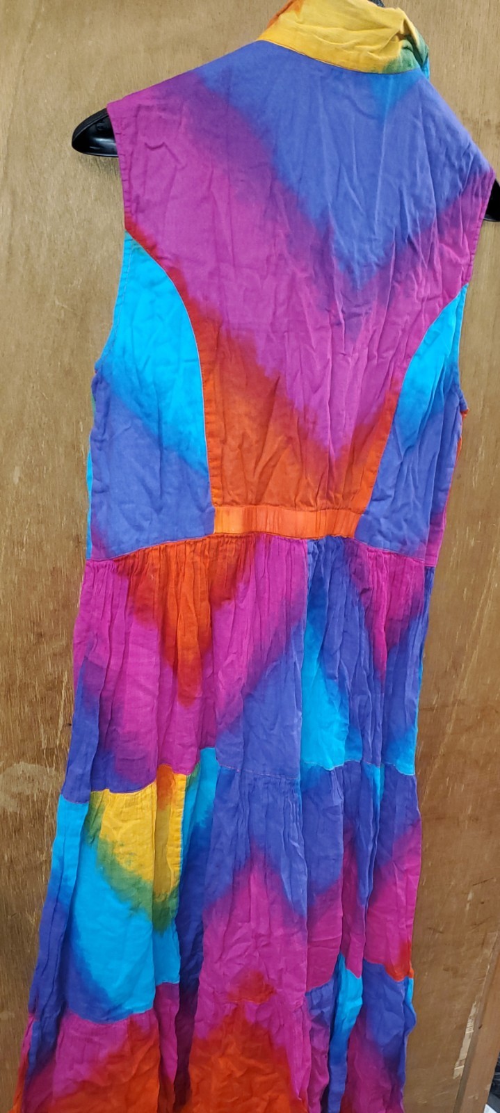 Vintage Phool Maxi Dress Large 16 Rainbow 90s Y2K Boho Hippie Festival Unique