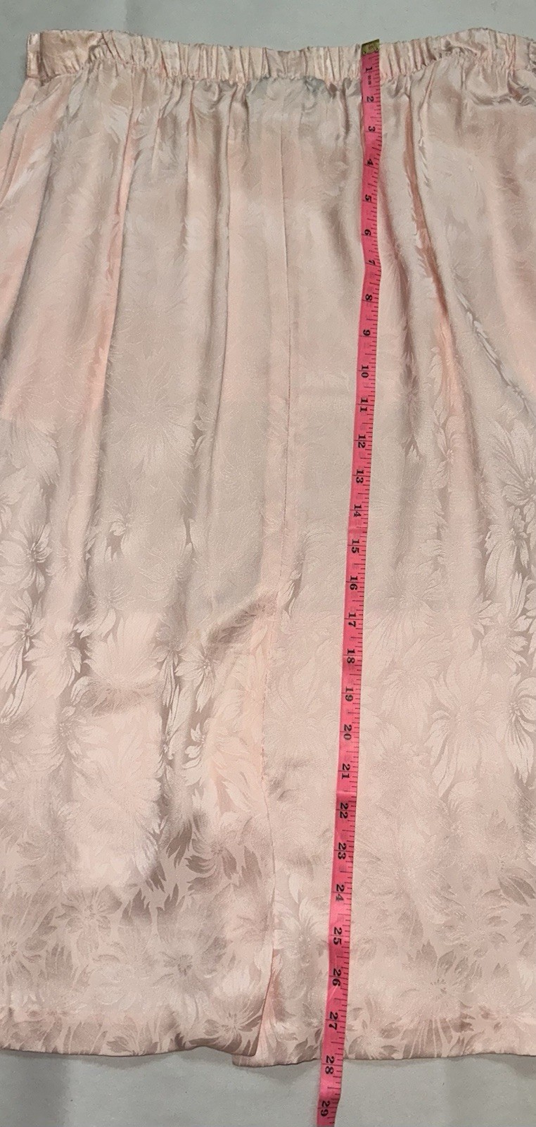 Vintage Pink 3-Piece Blazer Skirt Suit Set Floral Argenti Petites 14 Pure Silk
