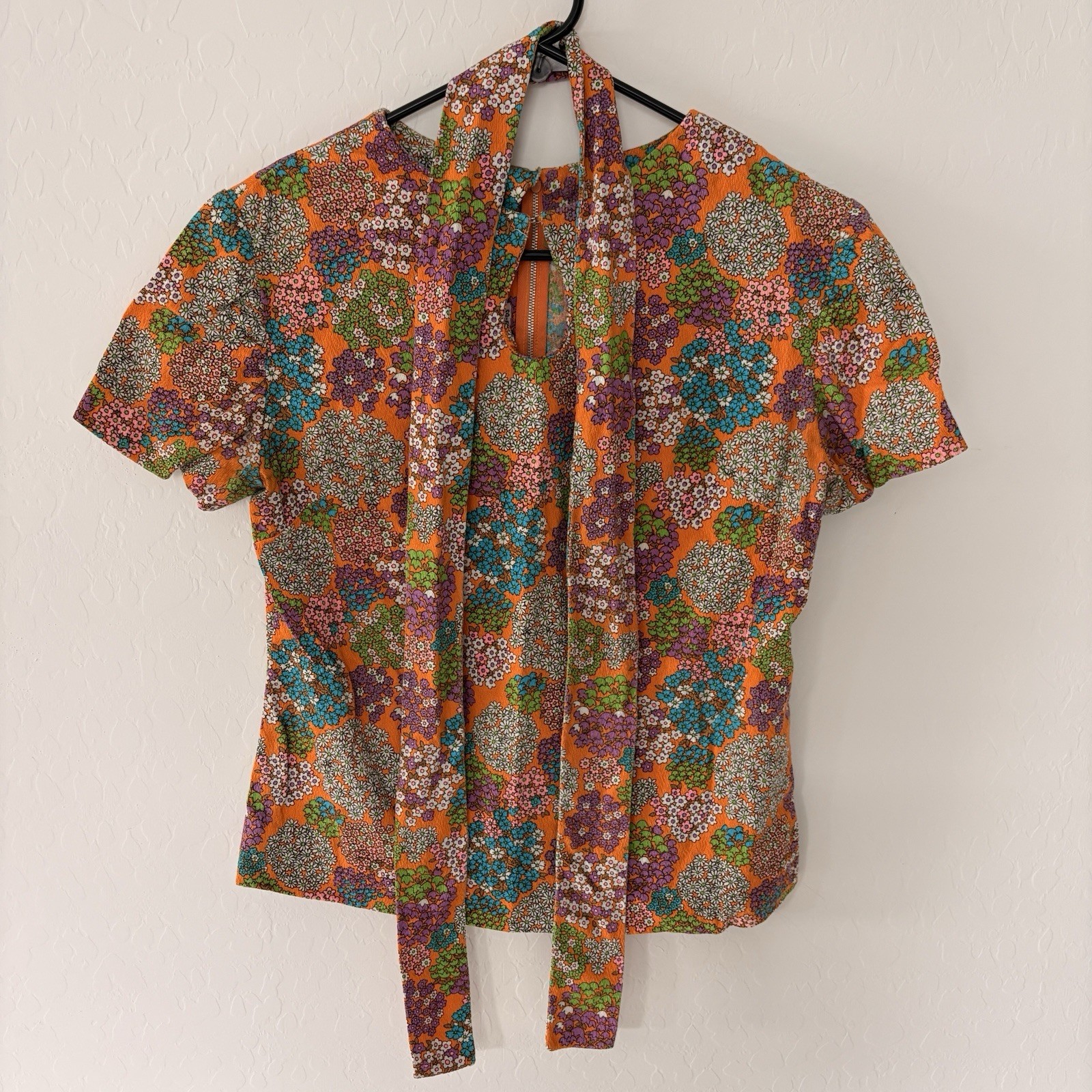 Vintage Handmade Flower Power Top
