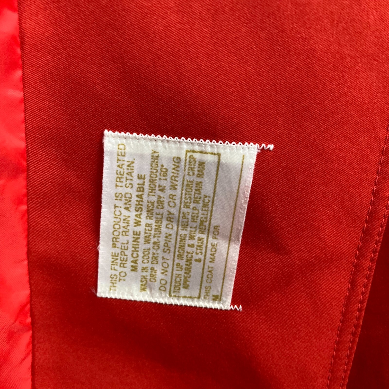Jerold Womens S/M Vintage MOD 60/70’s Orange Trench Coat Raincoat