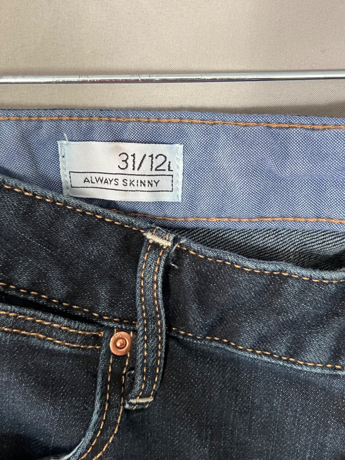 Gap 1969 Womens Dark Blue/Always Skinny/Low rise Jeans 12L