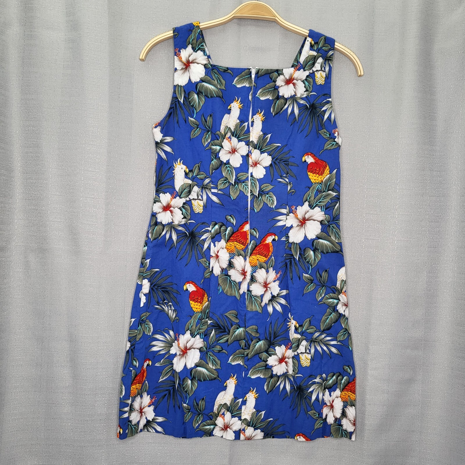 Vintage Shannon Marie Women Size L (12) Multicolor Hawiian Sleeveless Dress