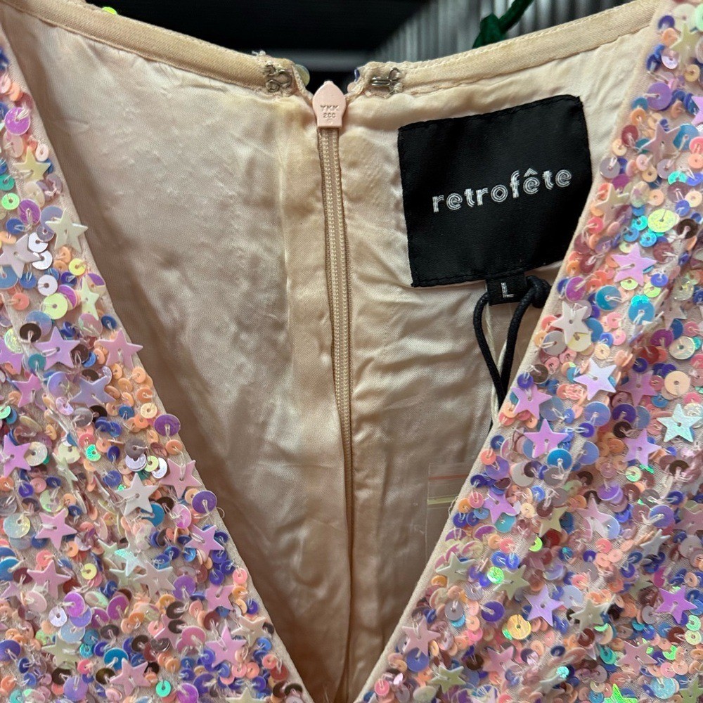 Retrofete Camille Dress in Tutti Frutti – NWT Size L