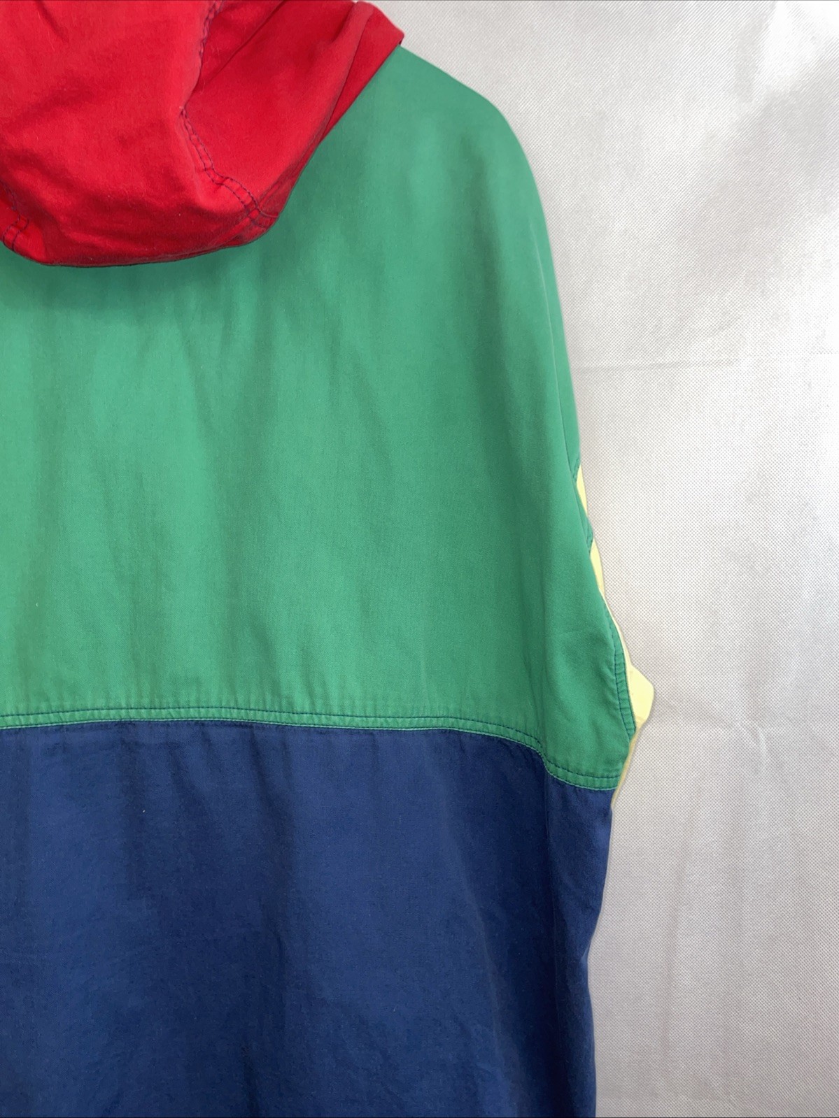 Vintage Susan Bristol Jacket Color Block Hooded Teacher 90s Primary Size XL
