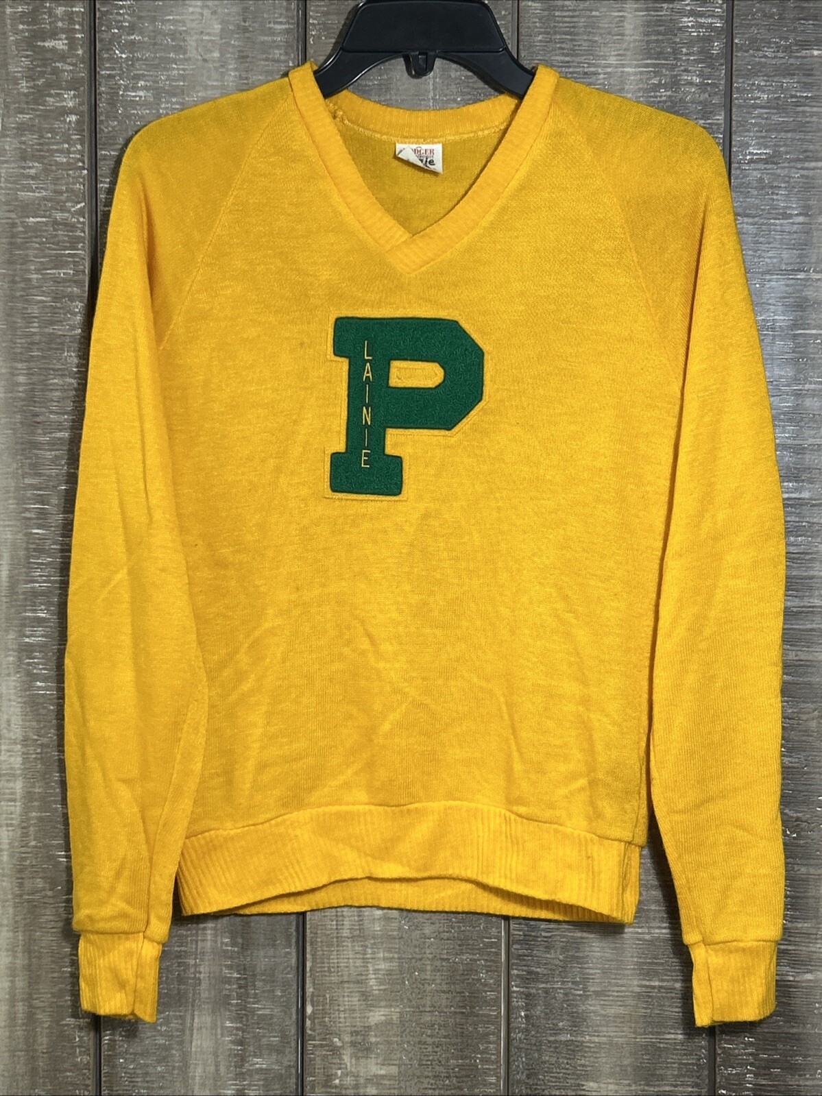 Vintage Cheer Yellow Dodger Sportswear Women’s Knit Sweater P Lainie Small