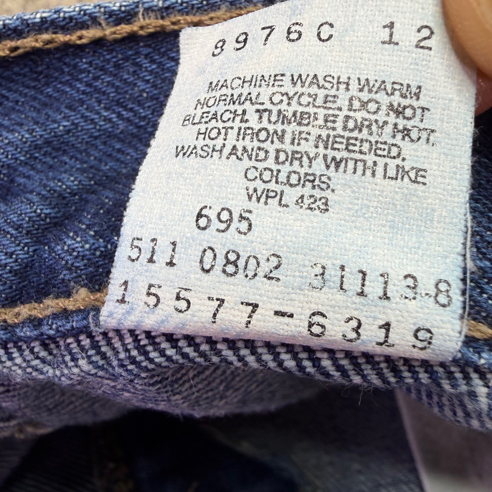 Vintage Levis 577 Jeans Womens 12 L Blue Loose Fit Lower Rise Made in USA