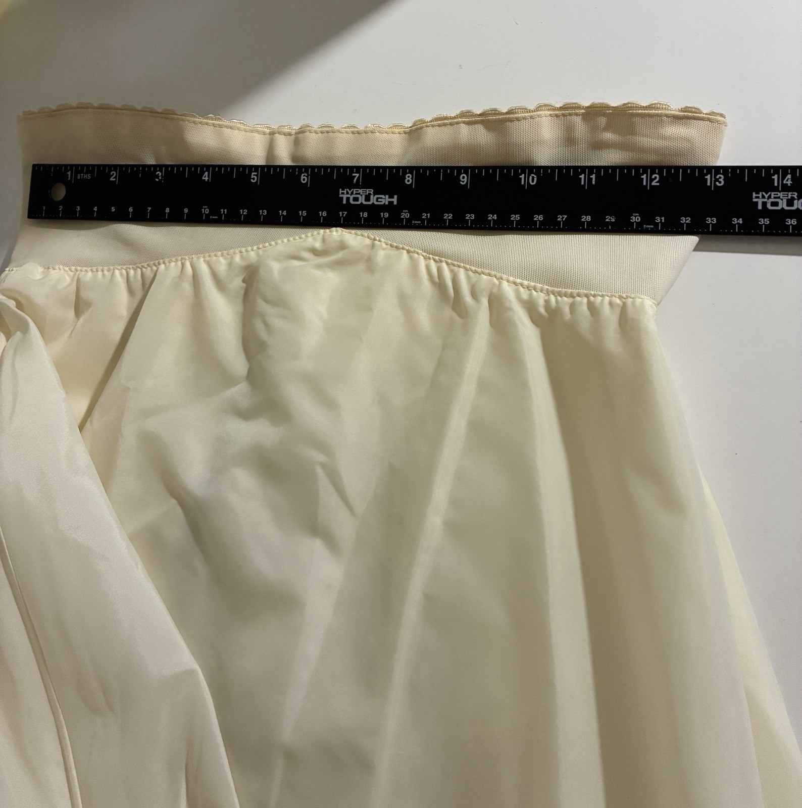 VTG Darling Wedding Prom Crinoline Tulle Layer Nylon Underskirt Petticoat SZ 10