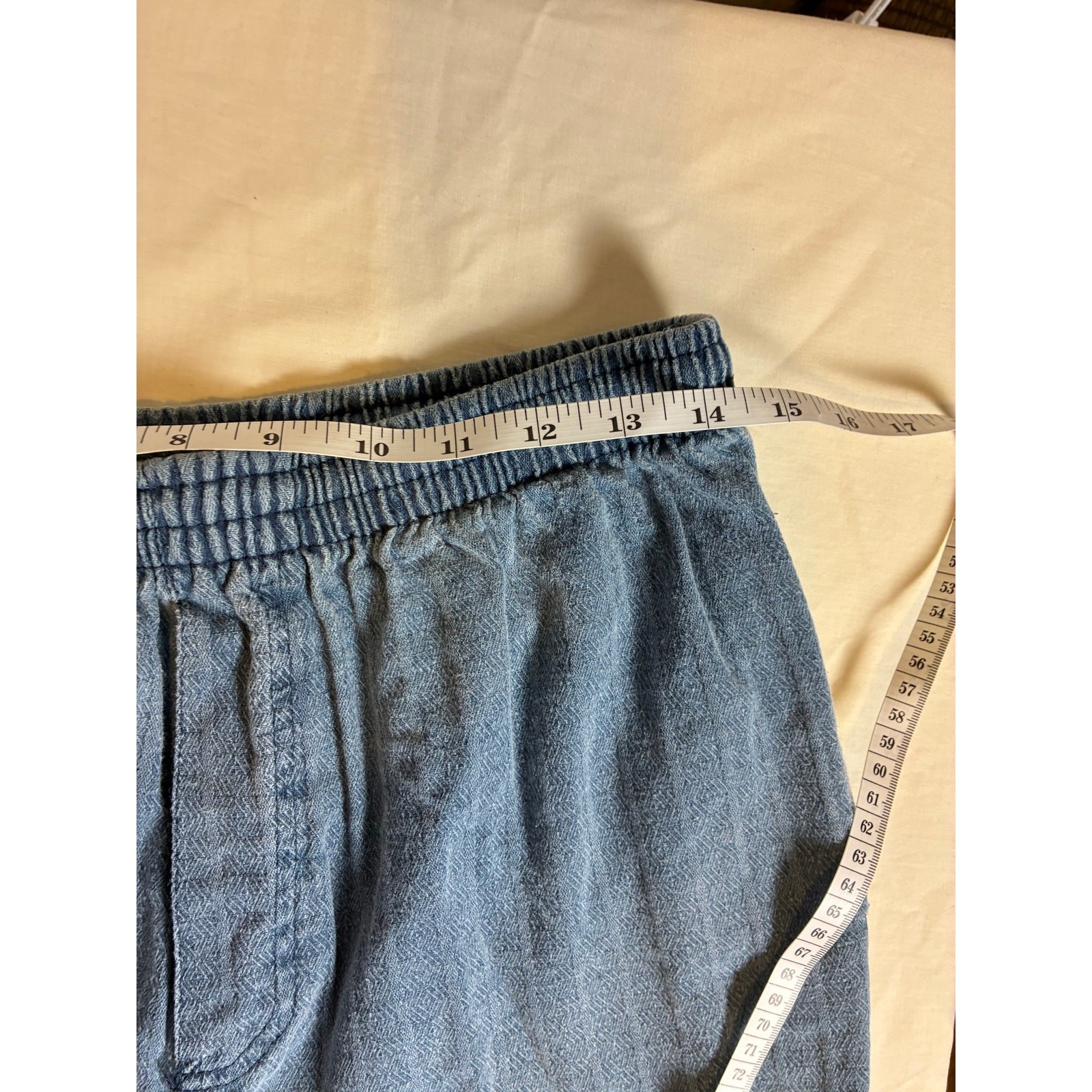 Vintage Rap Boys Jeans XL Elastic Waist Acid Wash Denim Pants 90s Streetwear USA