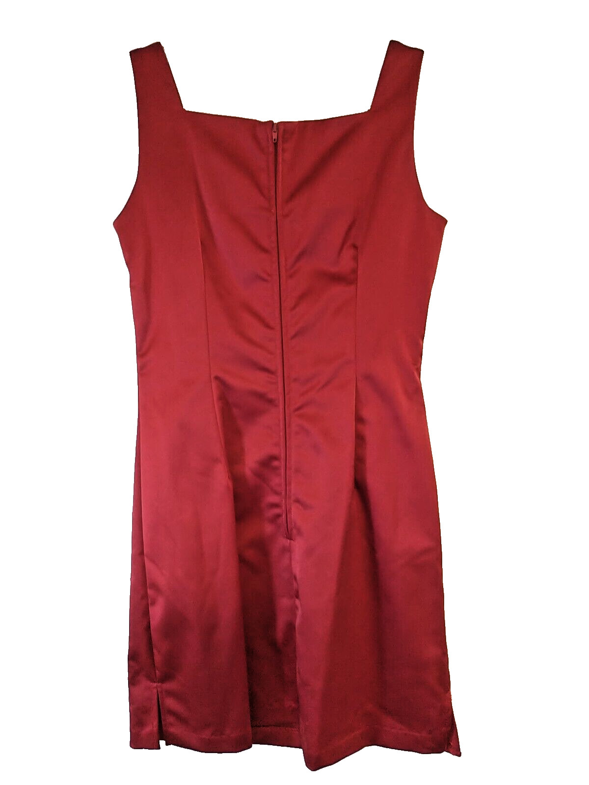 All That Jazz Women’s Vintage 1990’s Red Sleeveless Dress Size – Size 7/8 Satin