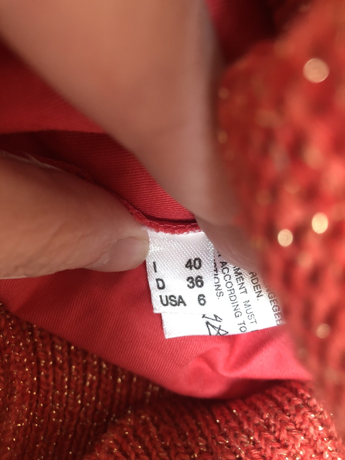 Vintage Giusi Slaviero Italy Coral Sweater SZ 6