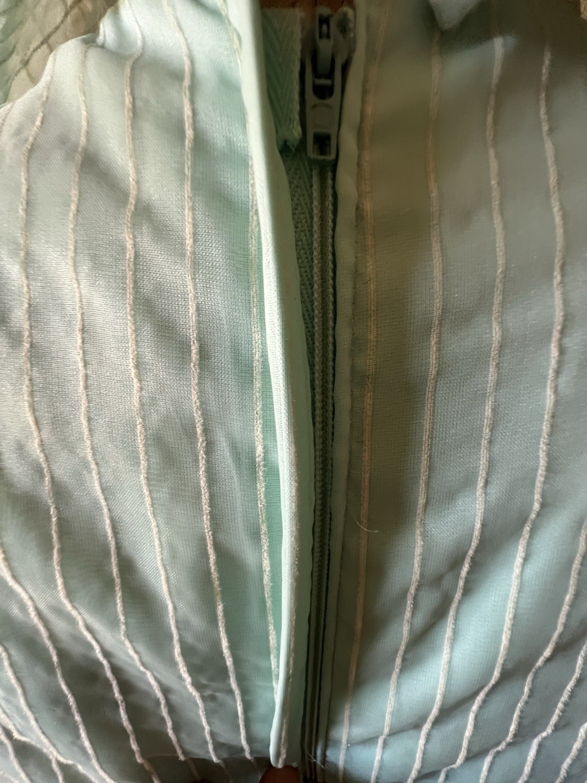 1960s-1970s Chiffon Maxi Dress Collared Long Sleeve Bow Front Handmade