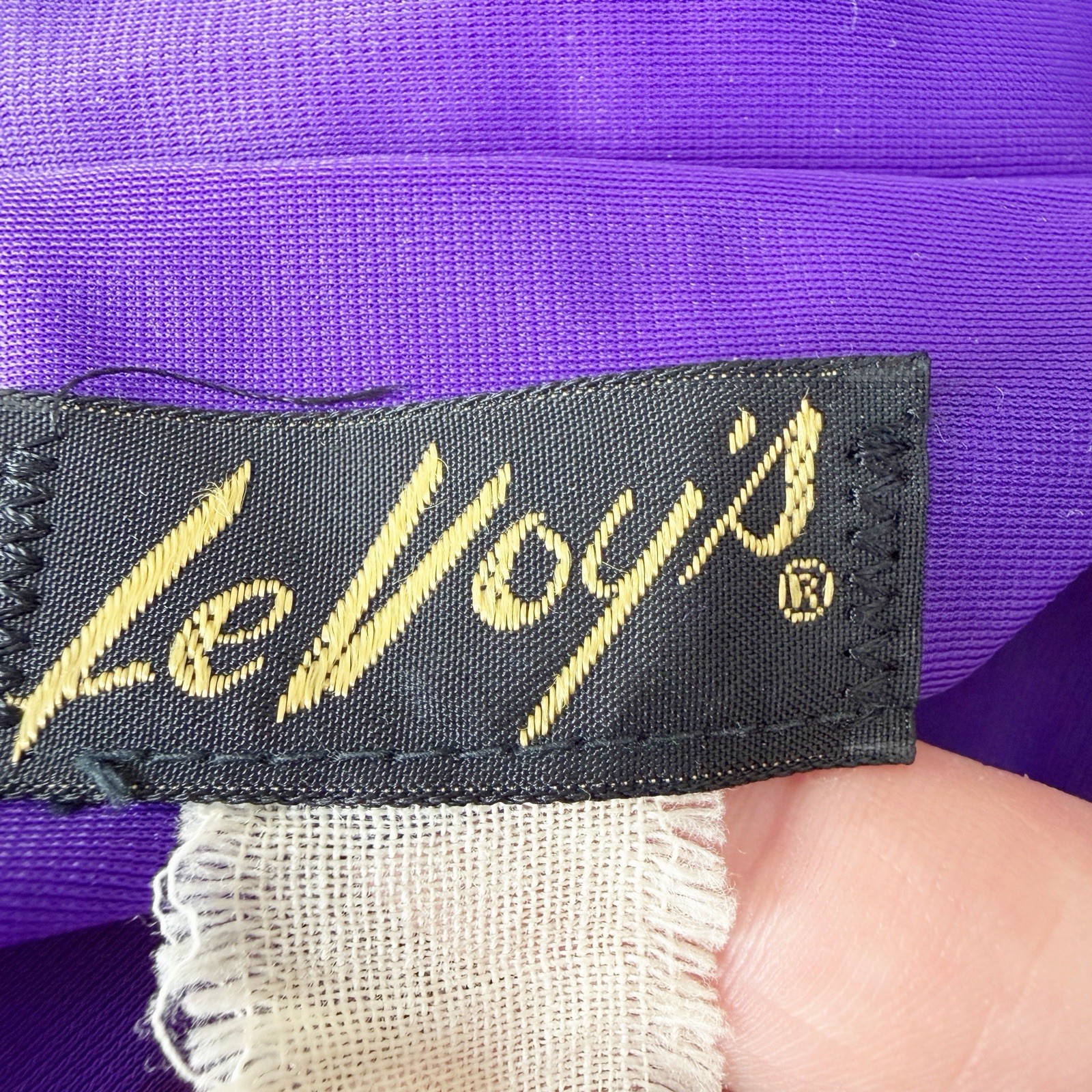 Vintage Le Voy’s Purple Shirt Maxi Dress Size M Casual Modest Classic Collared