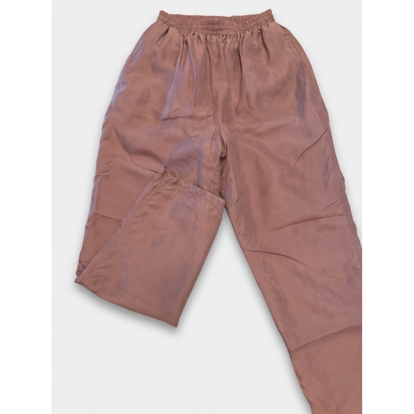 Vintage 90s/Early 2000s 100% Silk Pants – Dusty Rose Size S quiet luxury Y2K