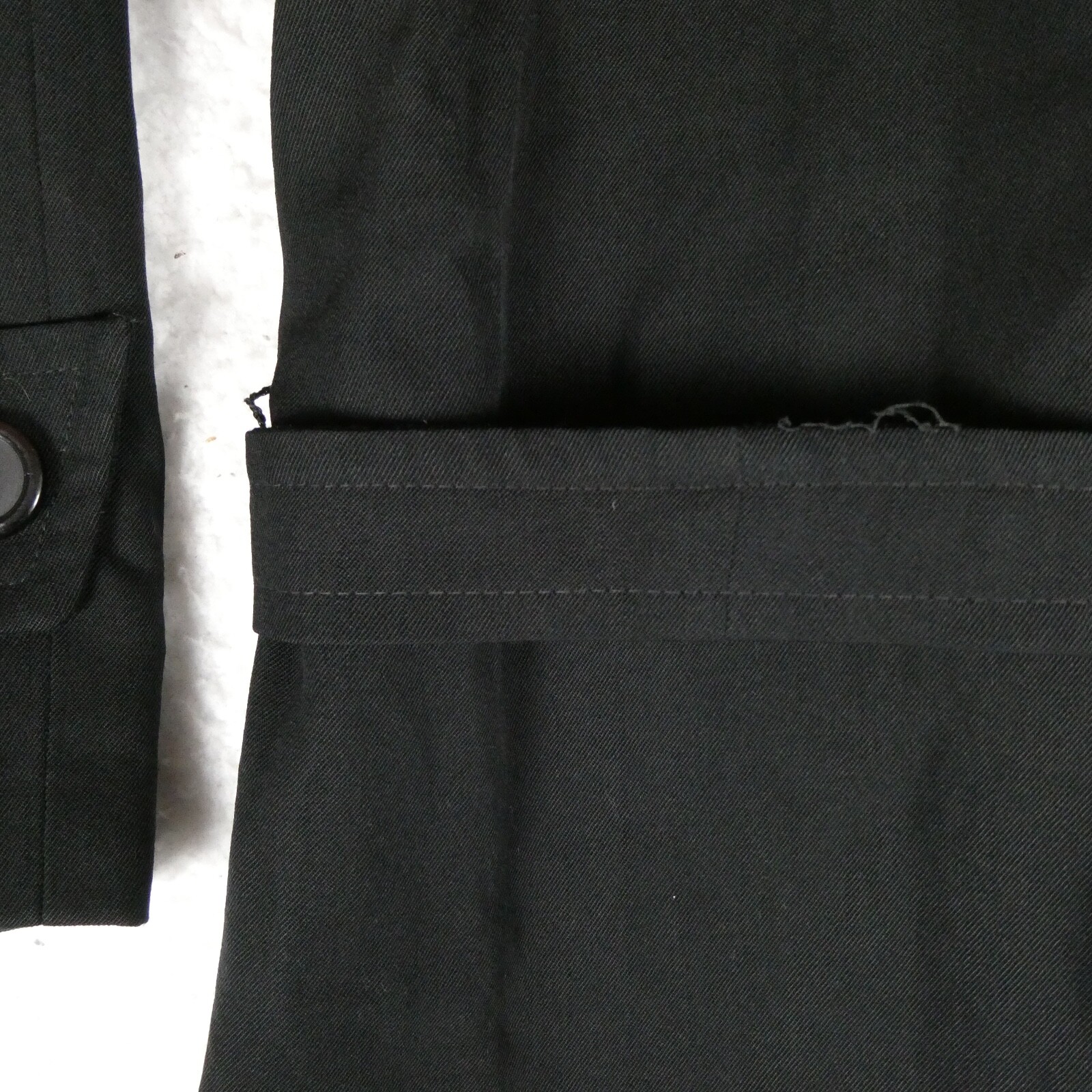 Vintage Enzo Angiolini Jacket Women Size 8 Black Trench Coat Made In USA