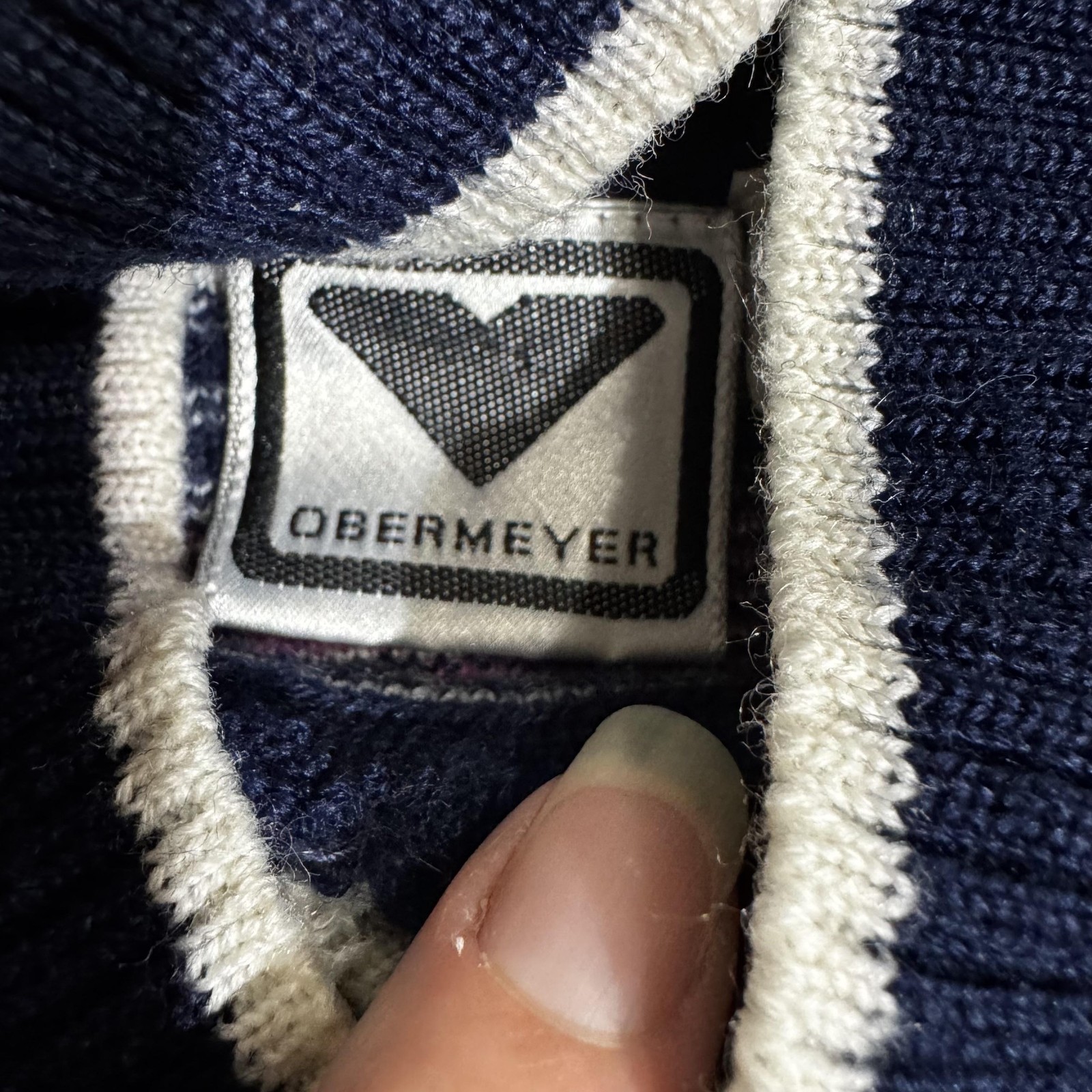 Vintage Obermeyer Sweater Womens Medium Danielle Wool Acrylic Pullover Ski 90s
