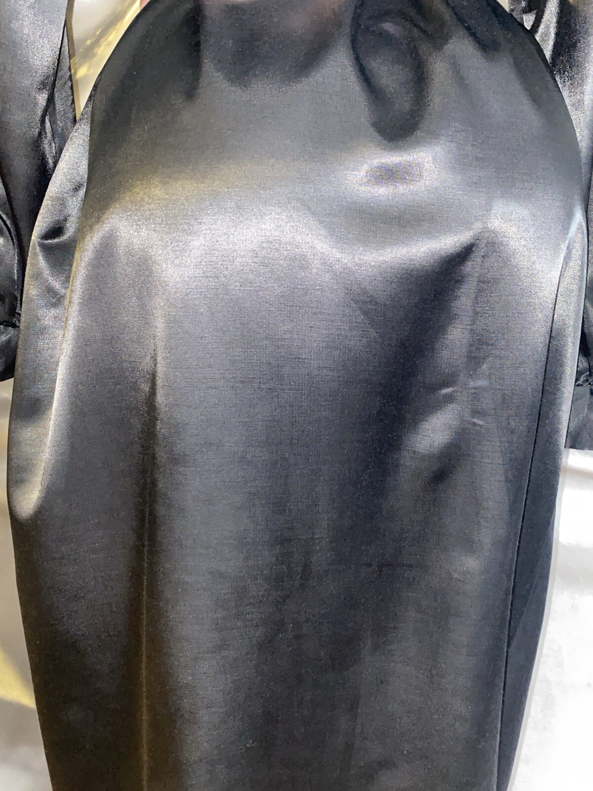 VTG Satin SHINY GOLD NIGHTGOWN POETS ANASTASIA PULLOVER NIGHT DRESS ROBE 44