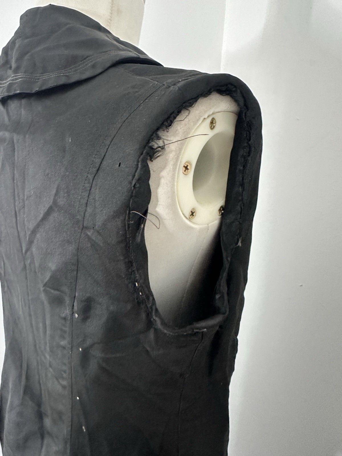 Antique Mourning Era Edwardian Black Duster Overcoat