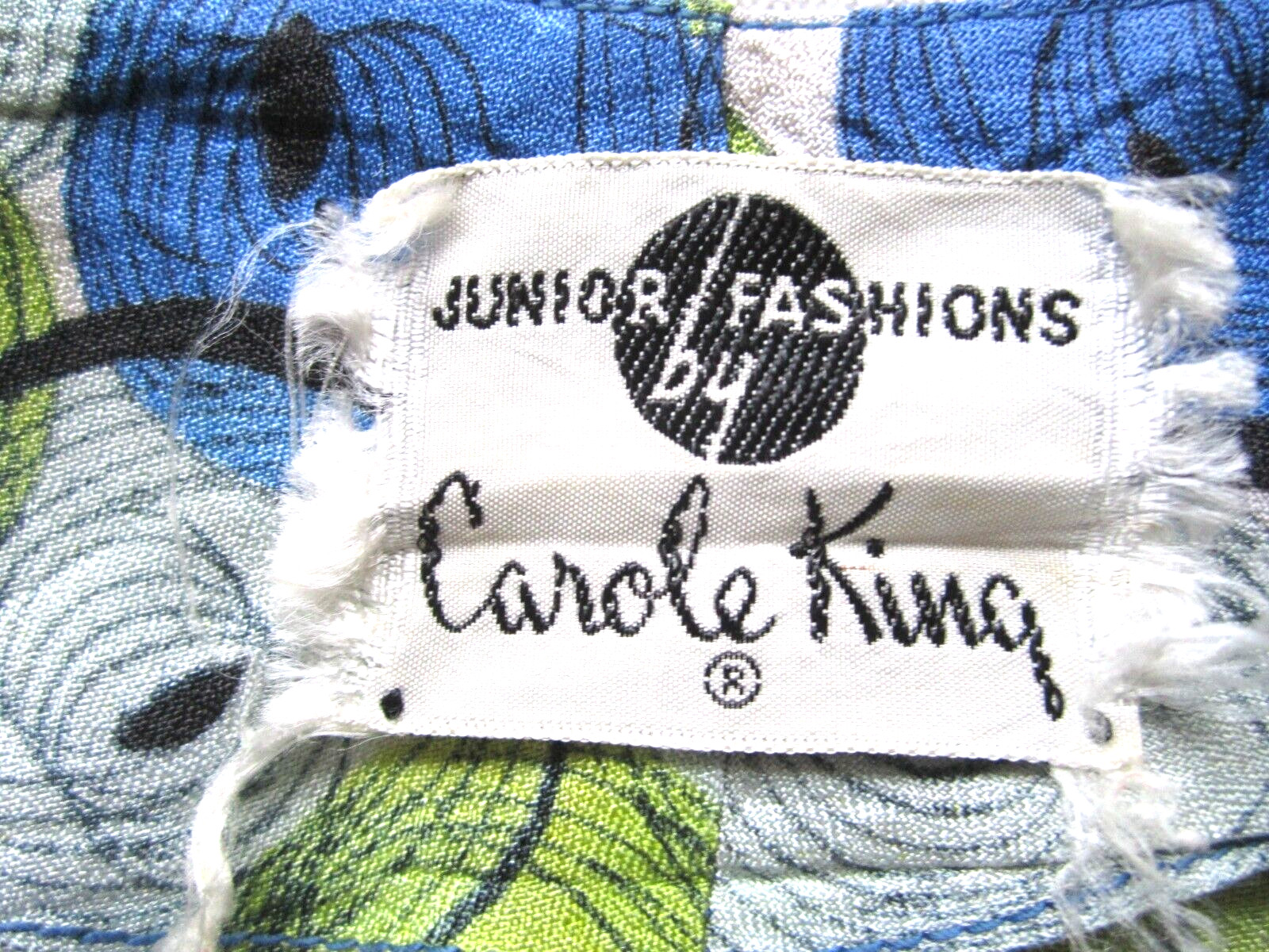 Vintage 40s Dress Costume Junior Fashion by Carole King Swing Skirt Boat Collar