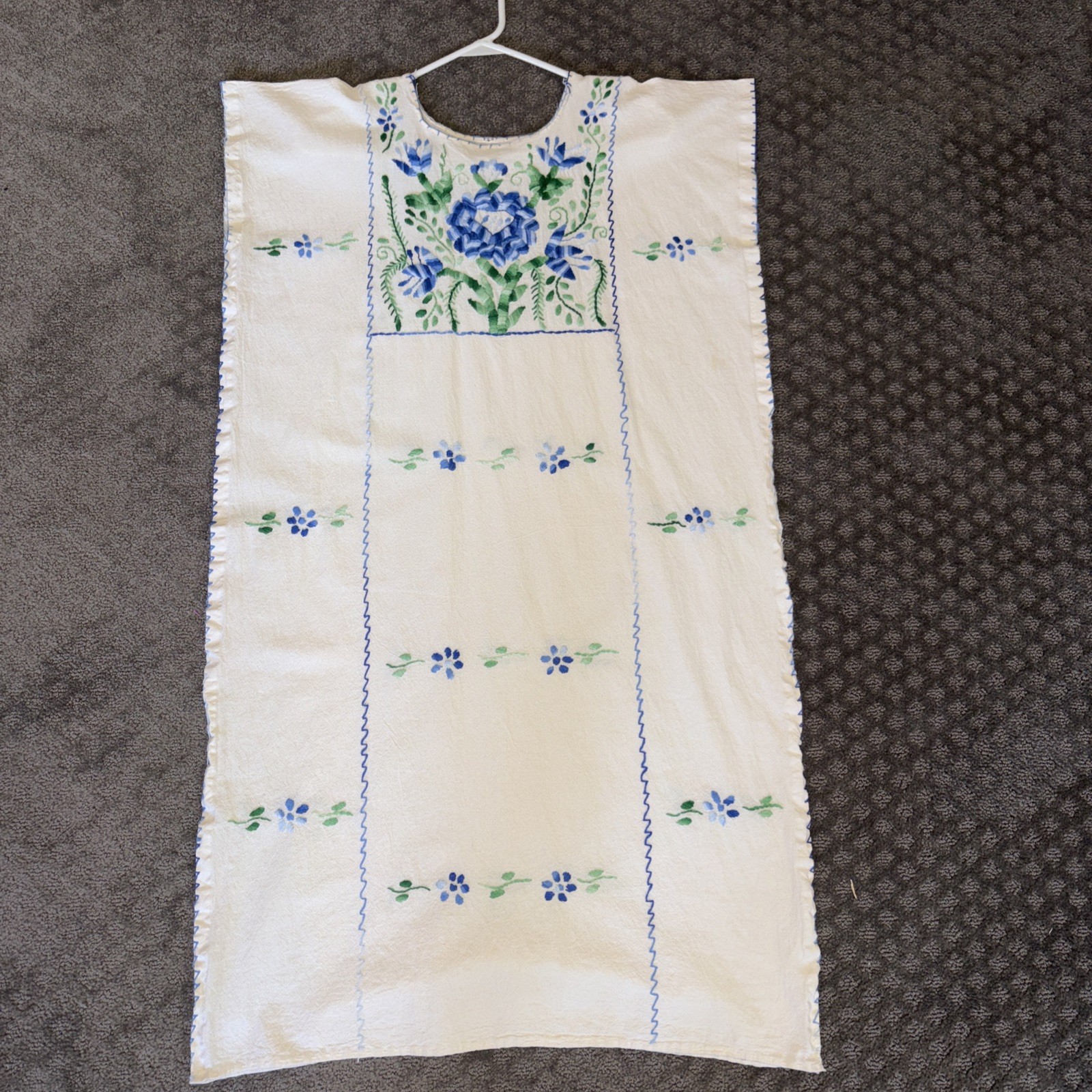 Huipil Oaxacan Mexican Dress hand-embroidered front and back