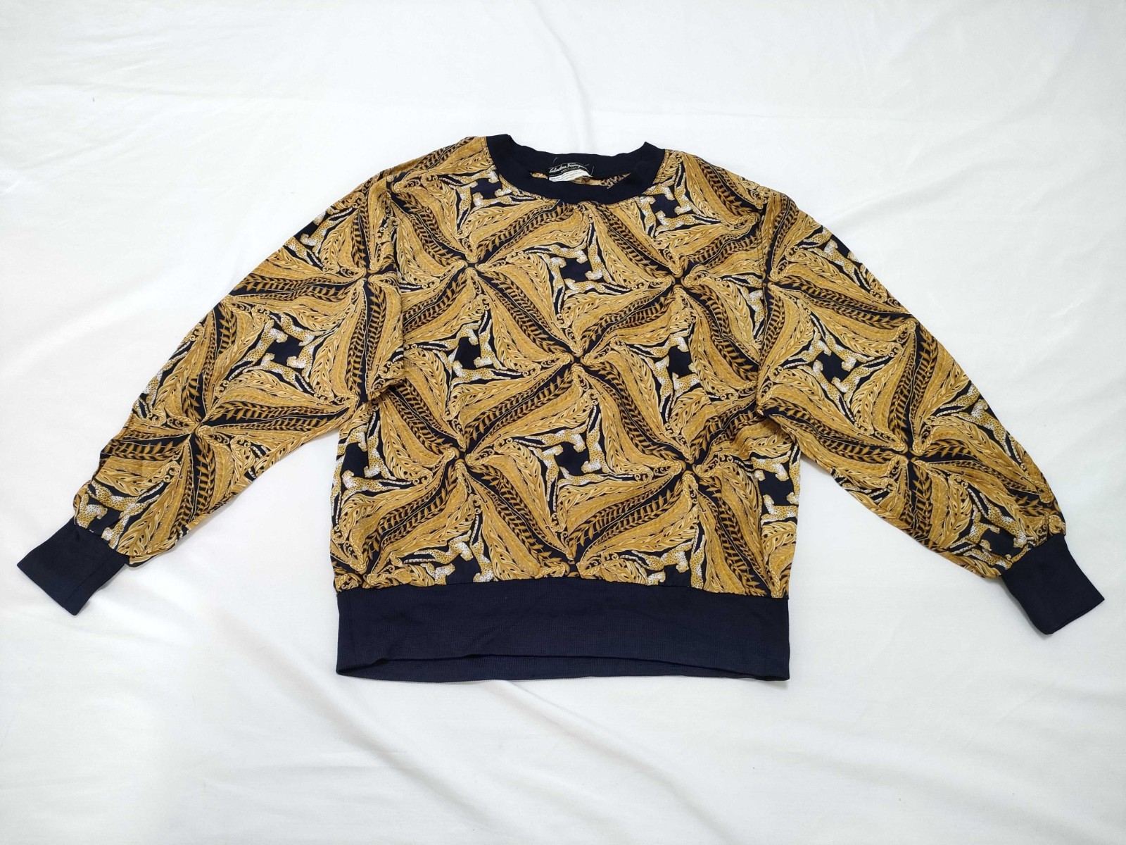 Salvatore Ferragamo Jaguar Tops 90s Tops
