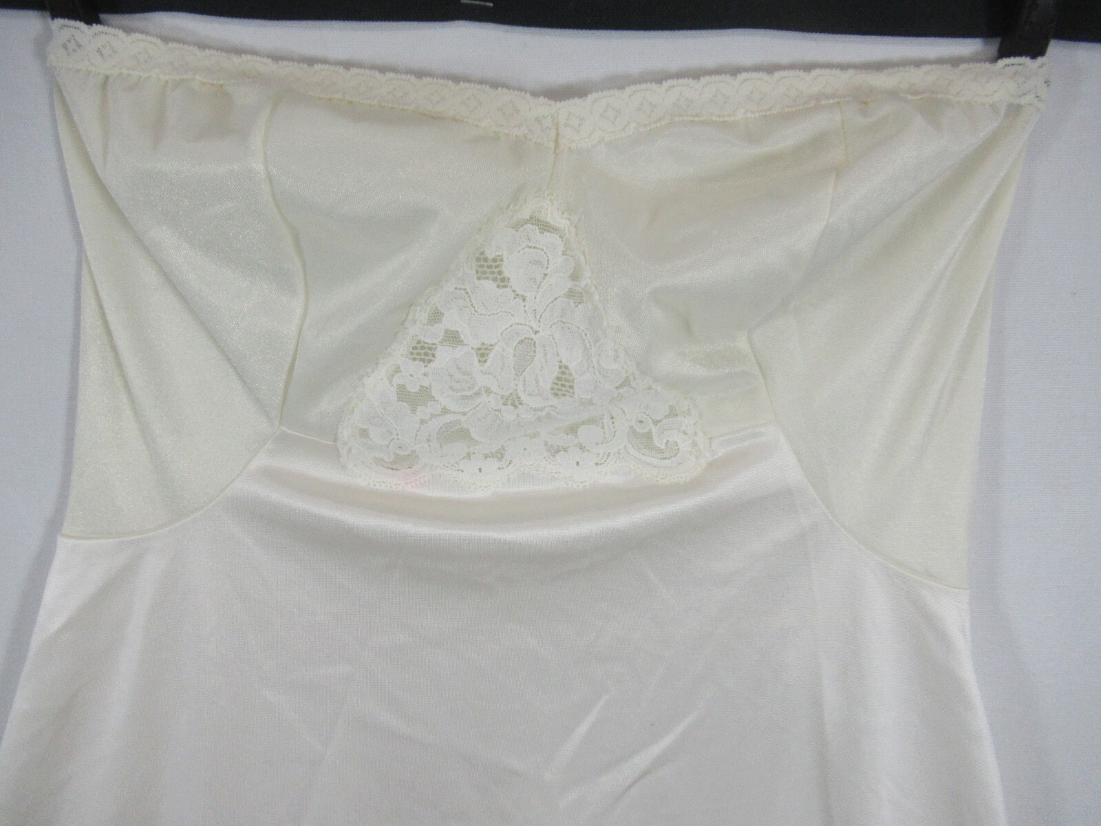 Sears Strapless Dress Full Doesn’t Slip Size 34 Ivory Nylon