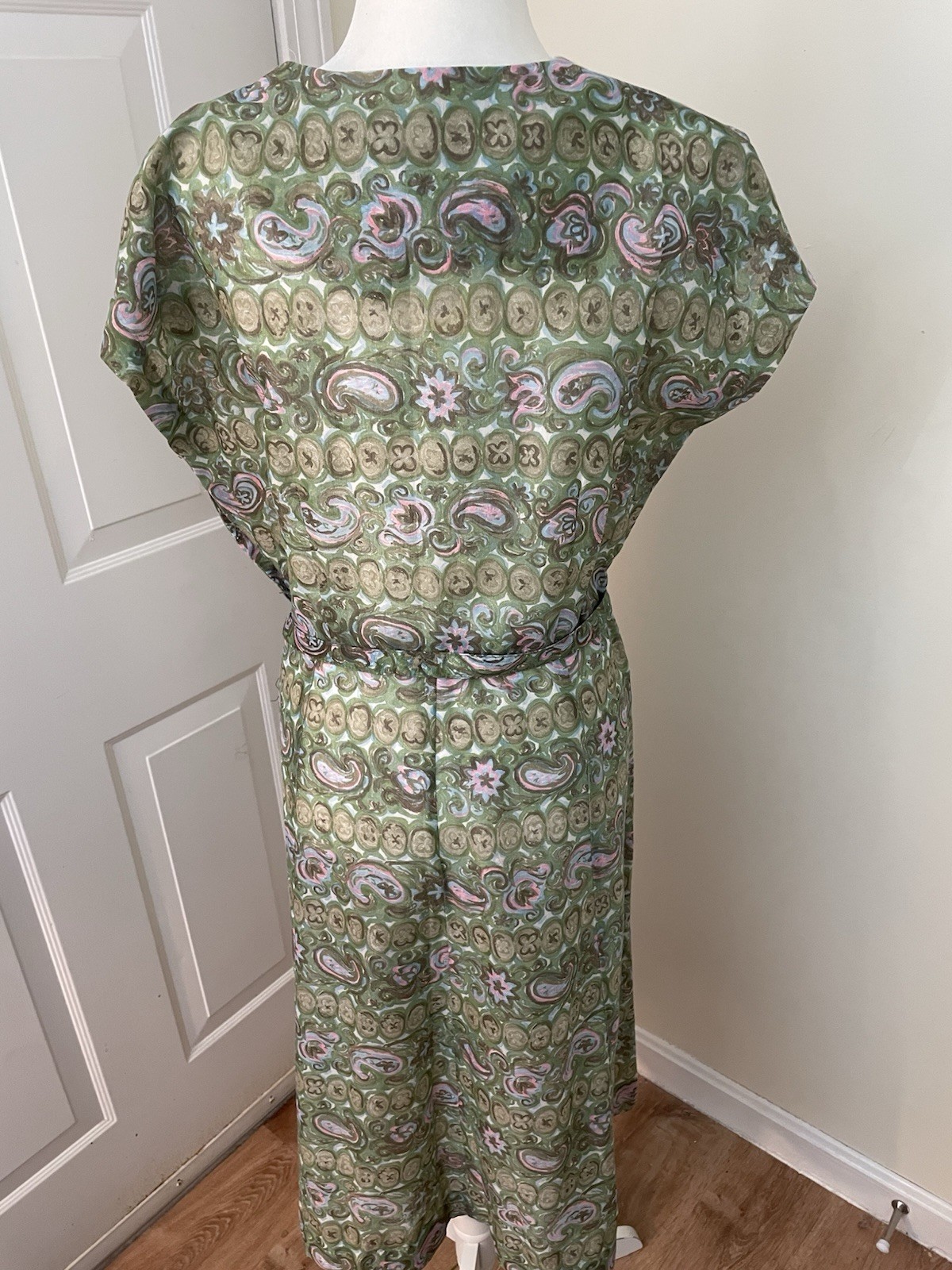 Hand Made Vintage Dress With Matching Shirt Jacket And Belt 1950’s