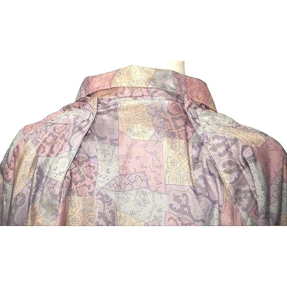 Vintage Great Cavalier Convertible Jacket Vest Women Medium Pink Patchwork 90s
