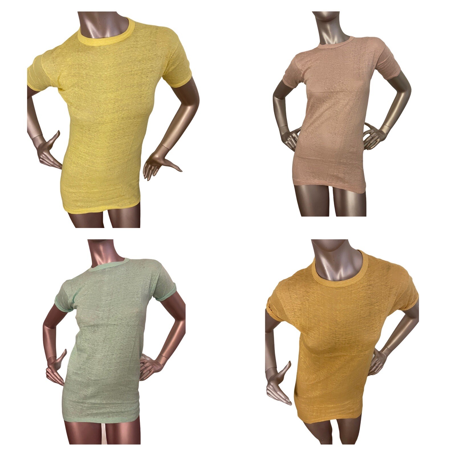 Vintage 70s Ringer T-shirt Pakistani Pure Cotton S, M, L, XL Available 5 Colors