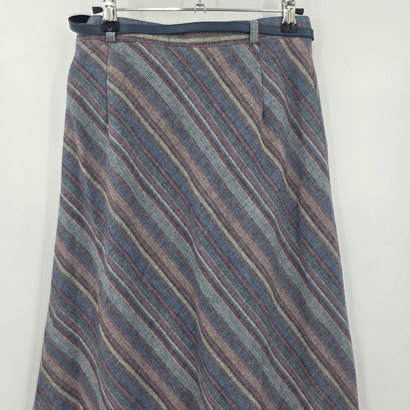 Summit Of Boston Women’s Sz 12 Vintage 70s Tweed Maxi Skirt w/ Belt