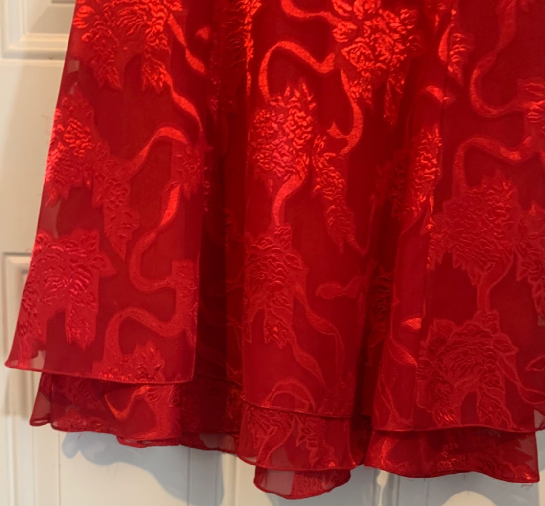 CDC Caren Desiree Company DRESS, Size 8, Vintage 1990’s Satin Finish