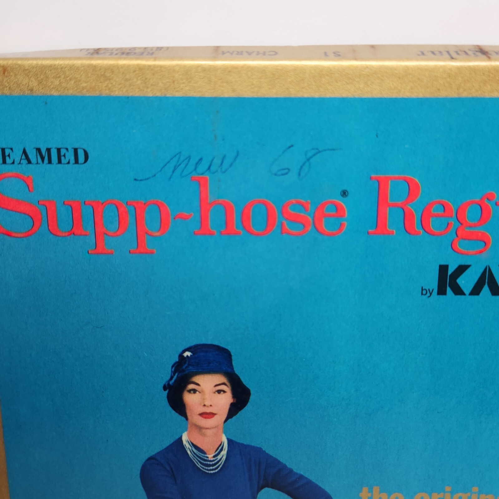 Vintage Supp-Hose Kayser Nylon Stockings Seamed Pantyhose Charm Regular 8.5-9.5M