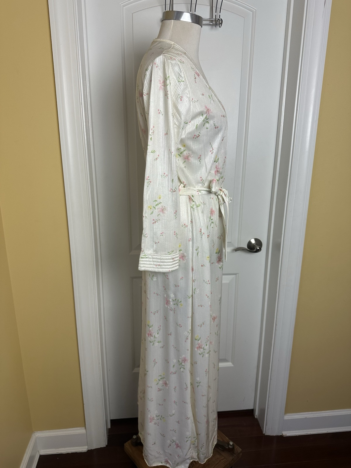 Vintage Rikki New York Floral Sexy nylon nightgown women’s large LG