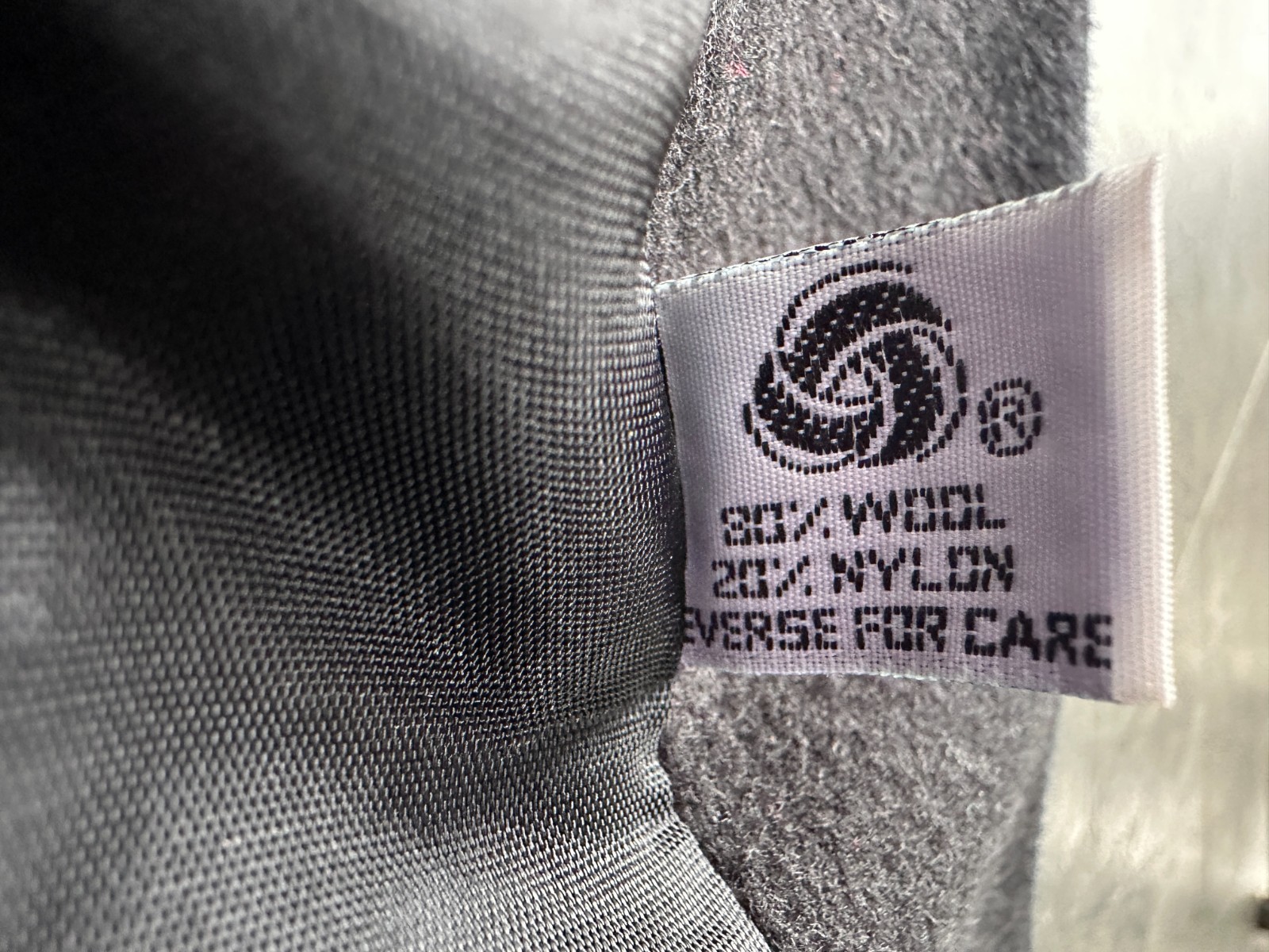 Vintage 1980s Black Wool Blend Open Front Swing Coat Herman Kay