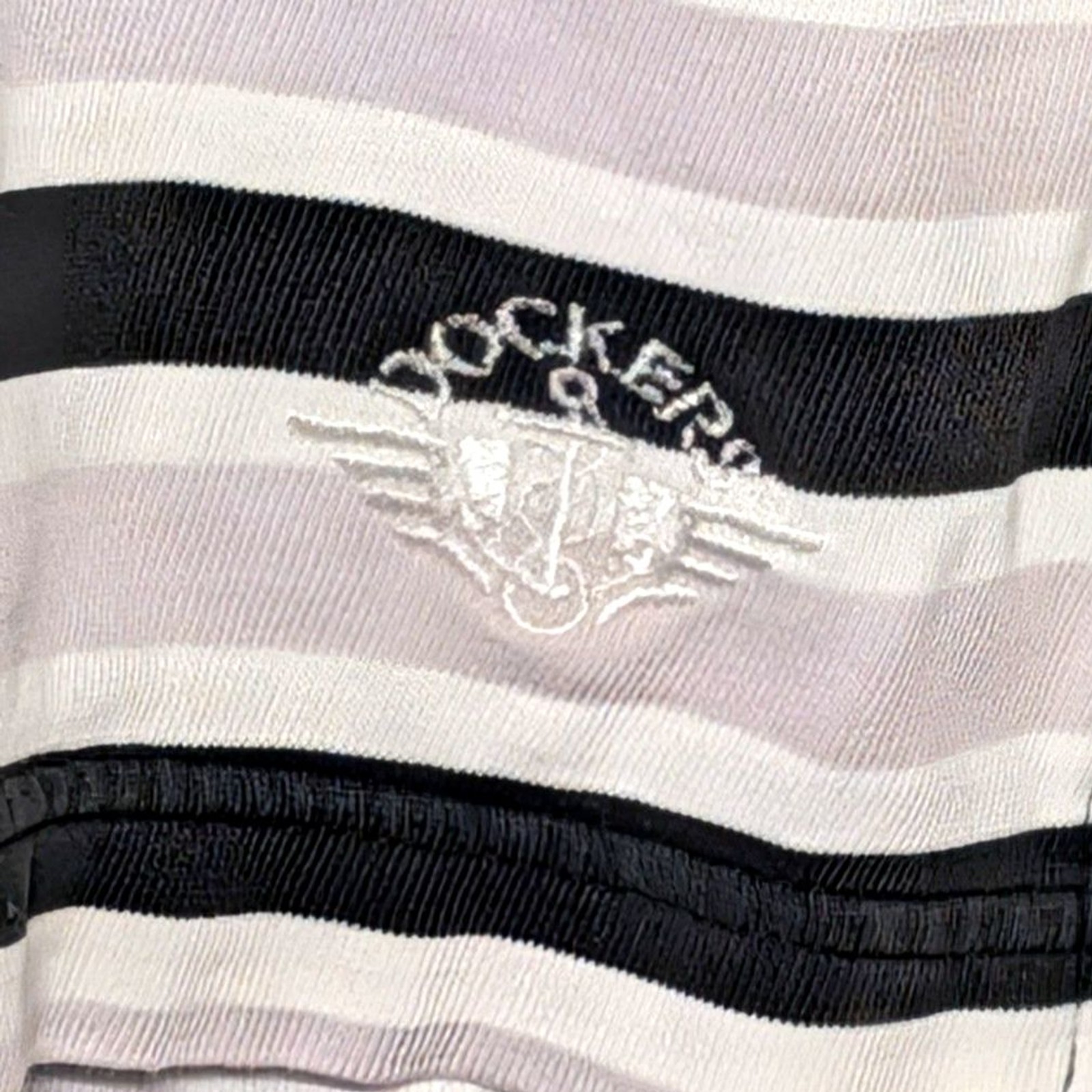 Vintage Y2K Dockers Striped Cotton Top USA Made Oversized Rugby Tee Medium