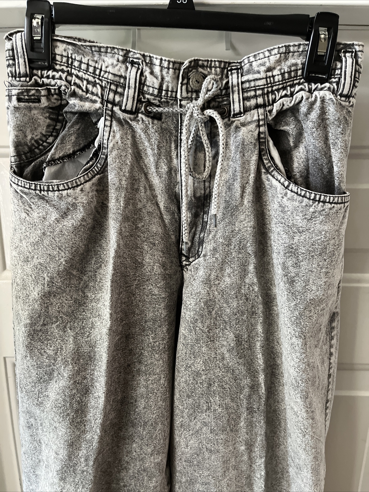 Vintage 80s Bugle Boy Acid Stonewash Loose Fit Baggy Mom Denim Jeans Size 5/6