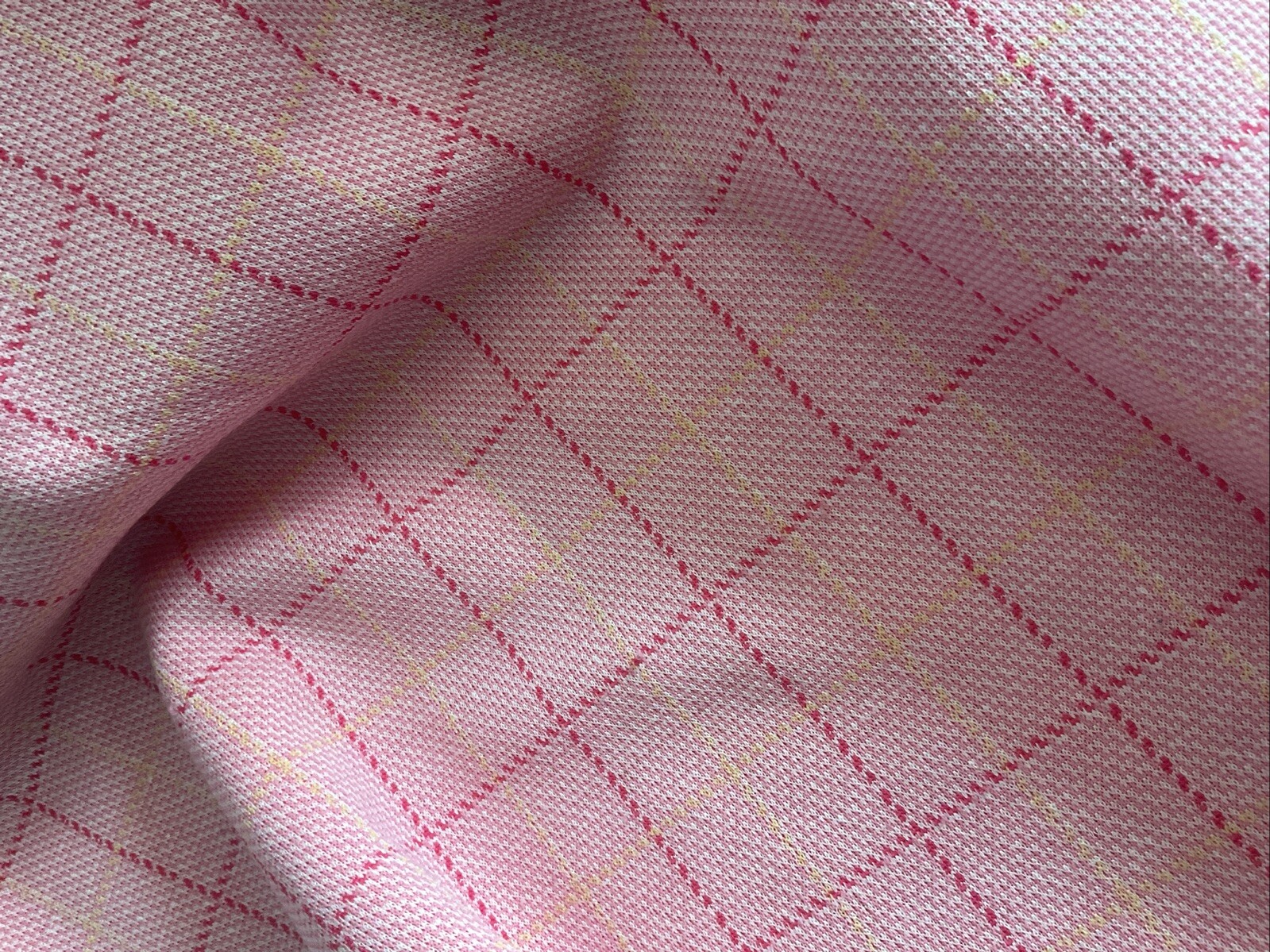 VTG Wrap A Round Skirt Pink Plaid Geek Secretary 60’s Cosplay Size small