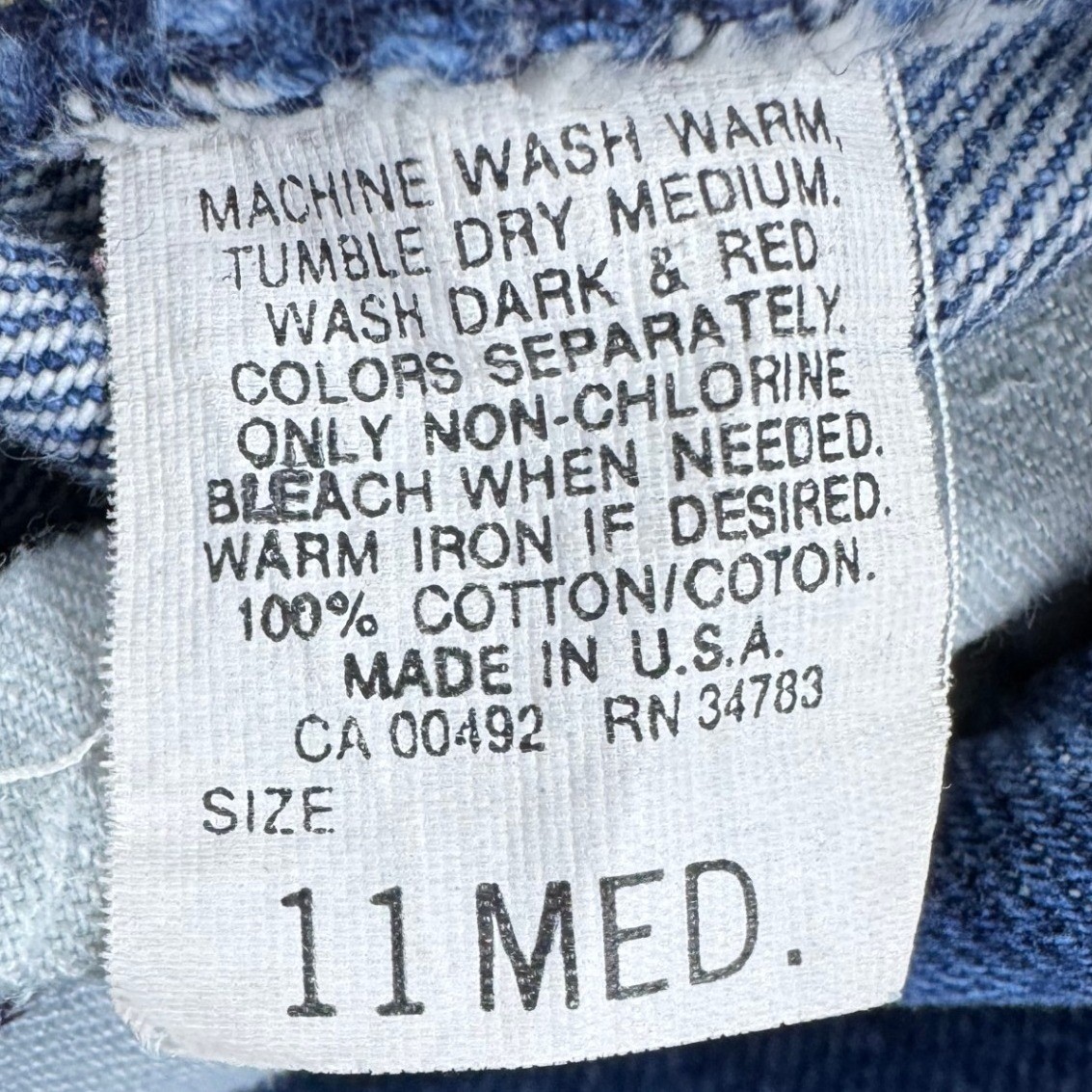 Vintage Lee High Waisted Mom Jeans Blue Tapered Made in USA Size 11 Med 27×28
