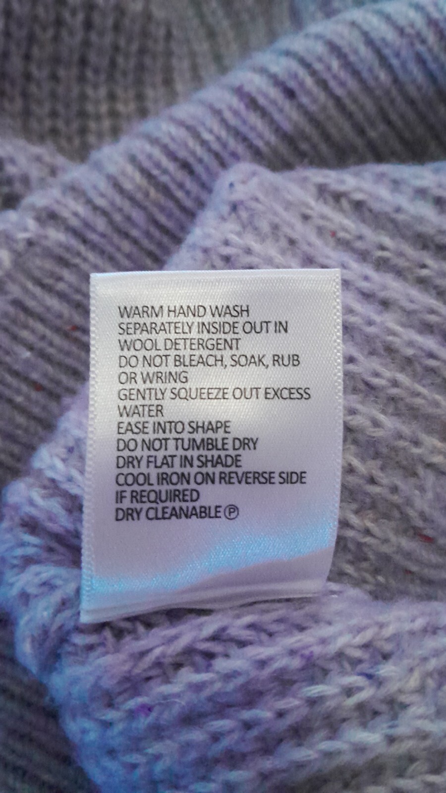 Sussan Pullover Pale Lilac Wool Blend Jumper Size S VGC