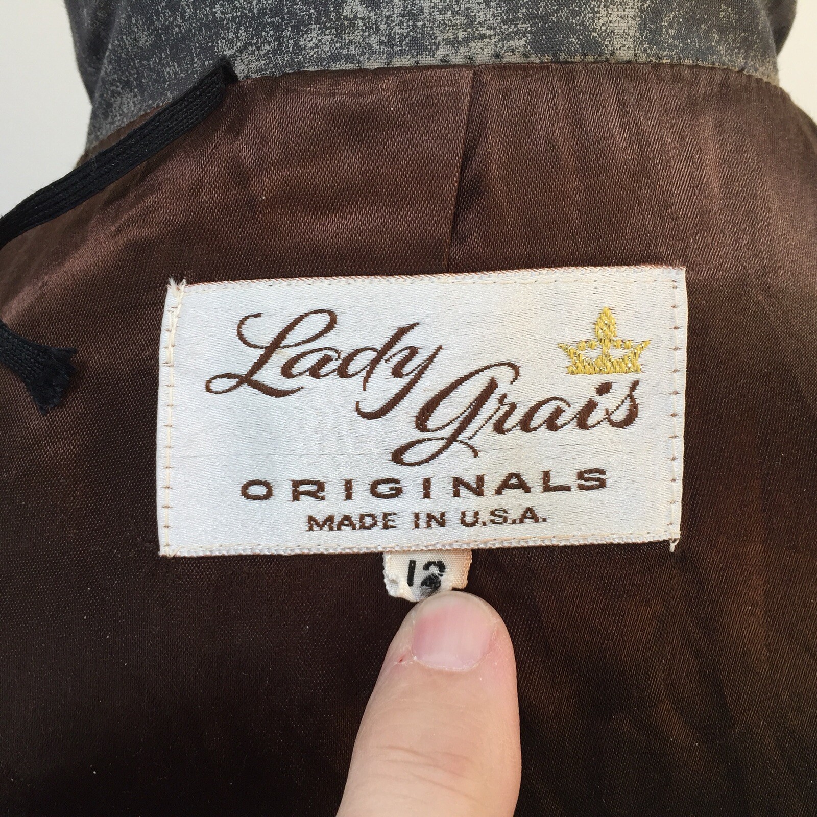 Vtg 80s Lady Grais Originals Womens Sz 12 Belted Trench Coat Fully Lined