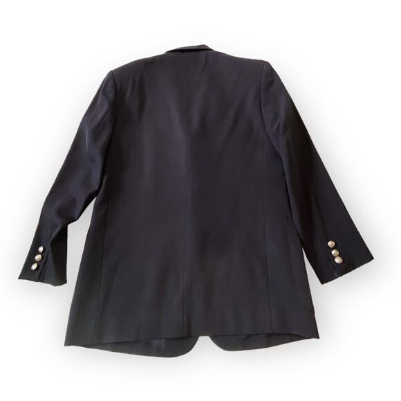Vintage Et Vous (Paris) Navy Blue Wool Jacket, Size Unisex S, From 90s