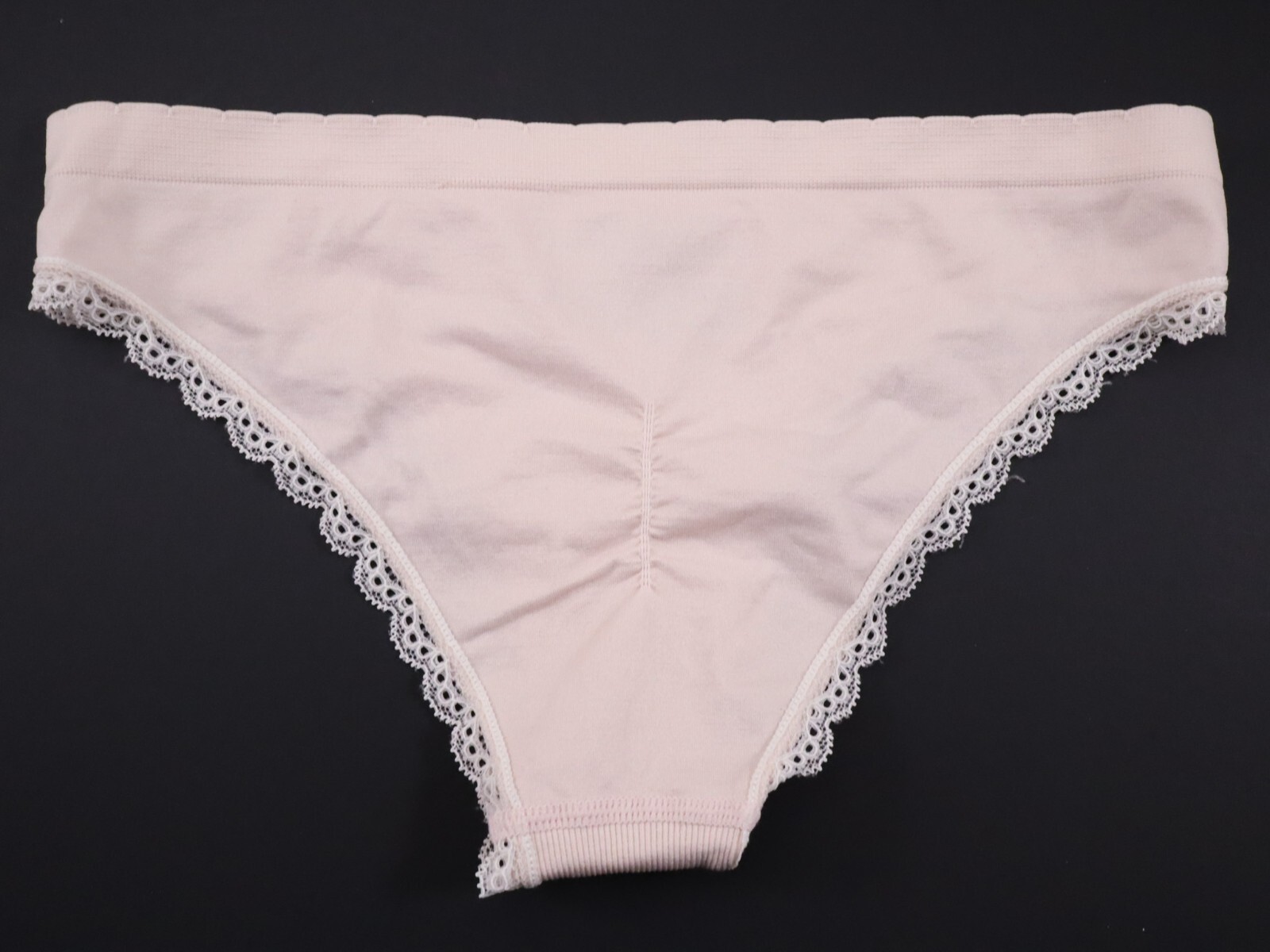 2 VTG 2014 Victoria’s Secret Seamless Ruffle Thong Cheekini Panties Lot SMALL