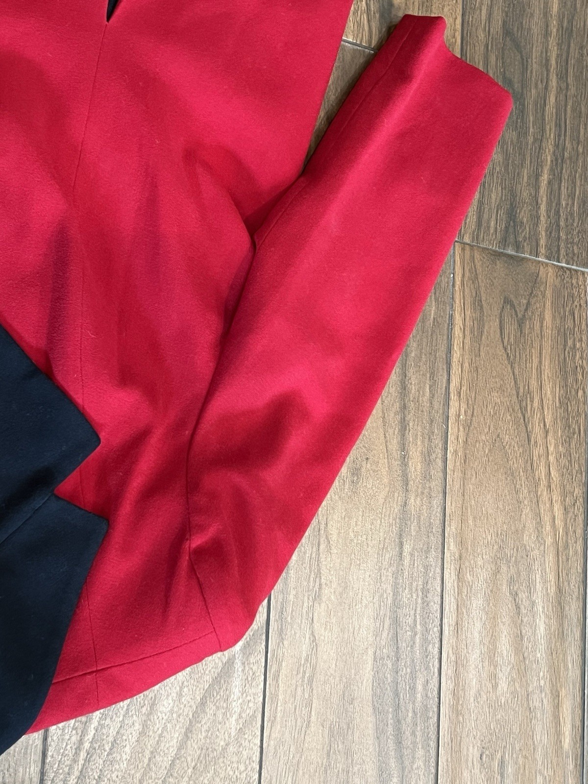 Vintage Lilli Ann Red Blazer Jacket Designer Wool Career Wear Fits Modern L/XL